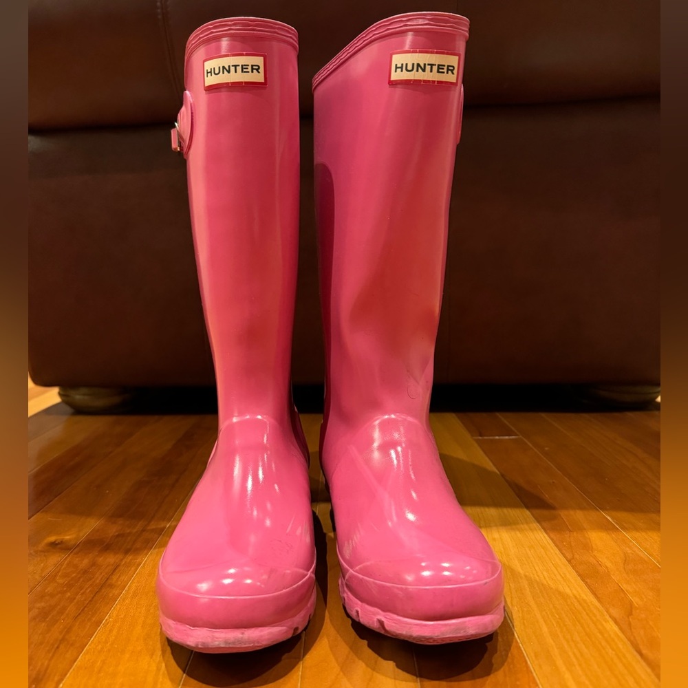Hunter Boots pink, Size 37; UK 4